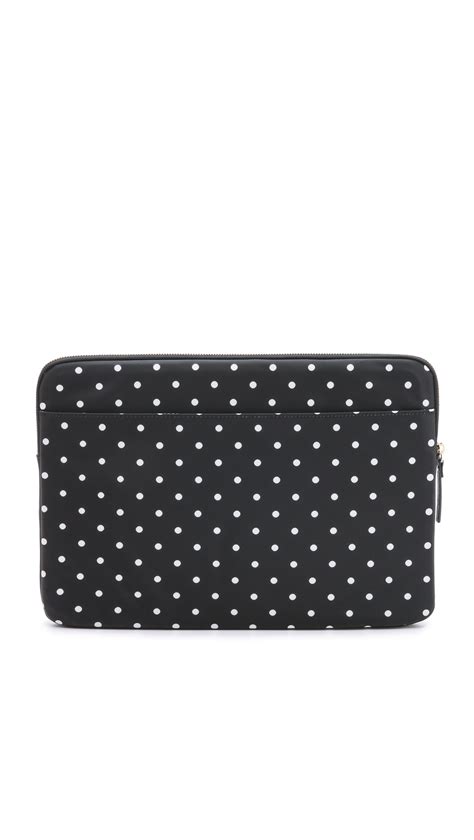 Kate spade new york Mini Pavillion Dot 15" Laptop Sleeve in Black | Lyst