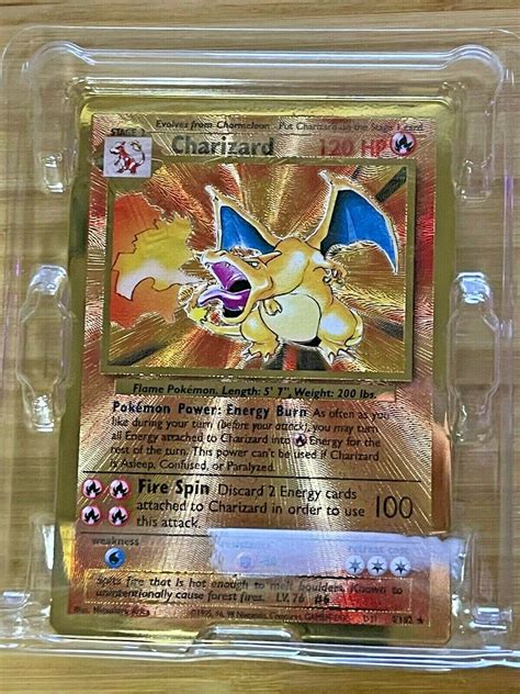 Mavin | Pokemon Celebrations Ultra Premium Collection Charizard Gold Metal Pokémon Card