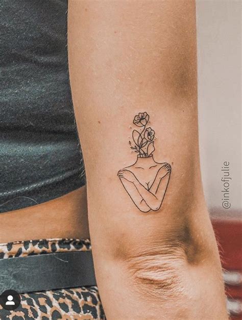 Love yourself tattoo by Ink of Julie in 2020 | Line tattoos, Simplistic tattoos, Abstract tattoo