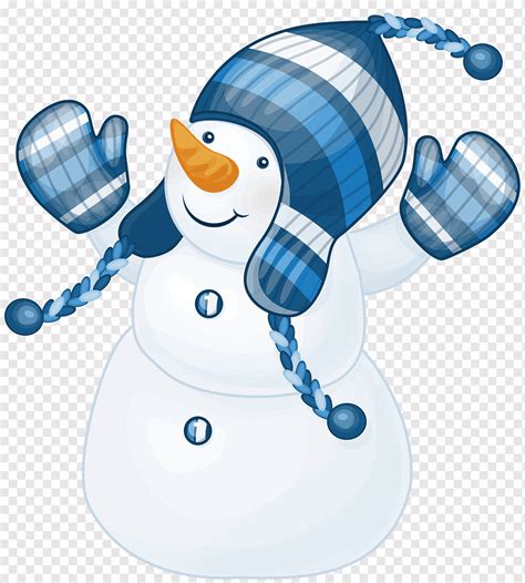 Boneco de neve, boneco de neve com chapéu azul, boneco de neve com ...