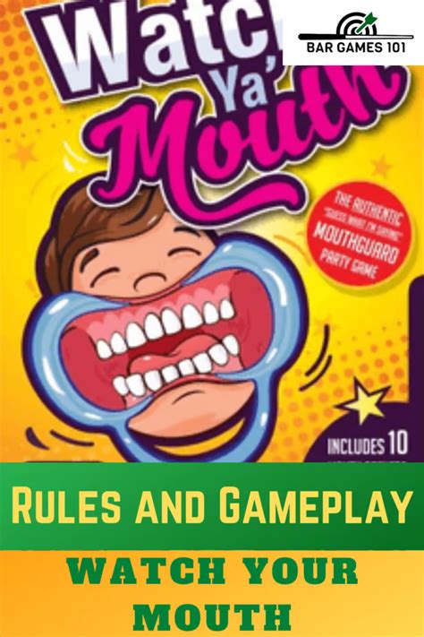 Watch Your Mouth Game: Rules and How to Play? | Mouth game, Funny mouth ...