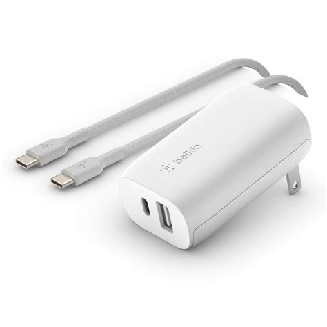 Belkin BOOSTCHARGE 30W USB C and USB A Wall Charger + USB C to USB C Cable, 5ft - Walmart.com ...