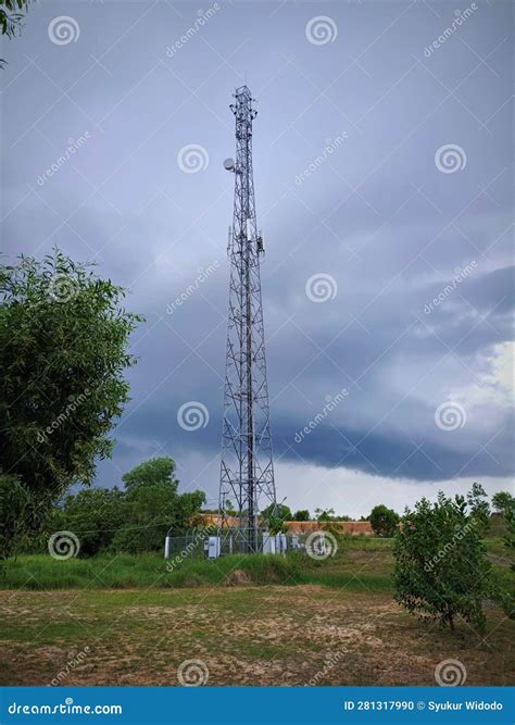 Base Transceiver Station Tower in Indonesia Stock Photo - Image of signal, cellular: 281317990