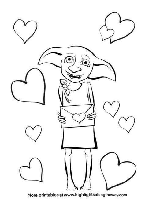 Dobby Coloring Pages Harry Potter