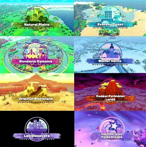 Kirby And The Forgotten Land World Map