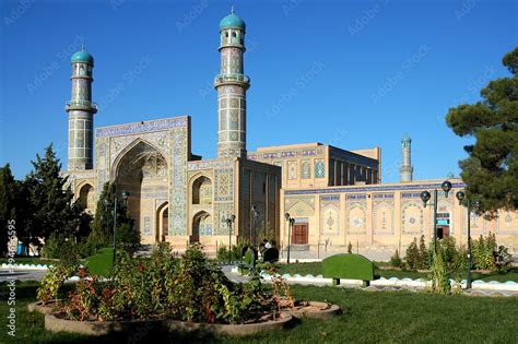 Herat in western Afghanistan. The Great Mosque of Herat (Friday Mosque ...