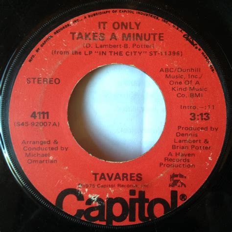 Tavares - It Only Takes A Minute (1975, Vinyl) | Discogs