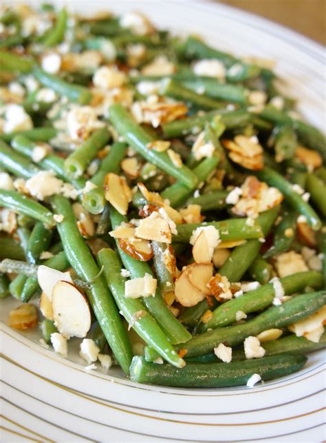 Lemony Green Beans with Almonds and Feta - A Love Letter To Food