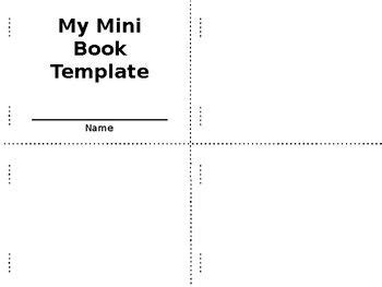 Mini Book Templet- Editable FREEBIE | Minibook template, Mini books ...