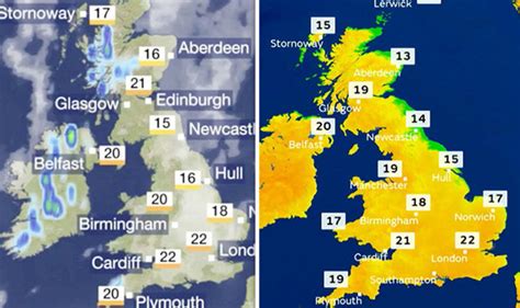 BBC Weather forecast: 'Sharp showers' to hit UK despite high temperatures this weekend | Weather ...