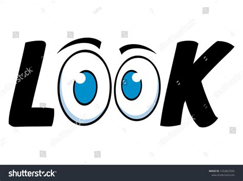 Cartoon Eyes Look Look Icon Vector Stock Vector (Royalty Free ...