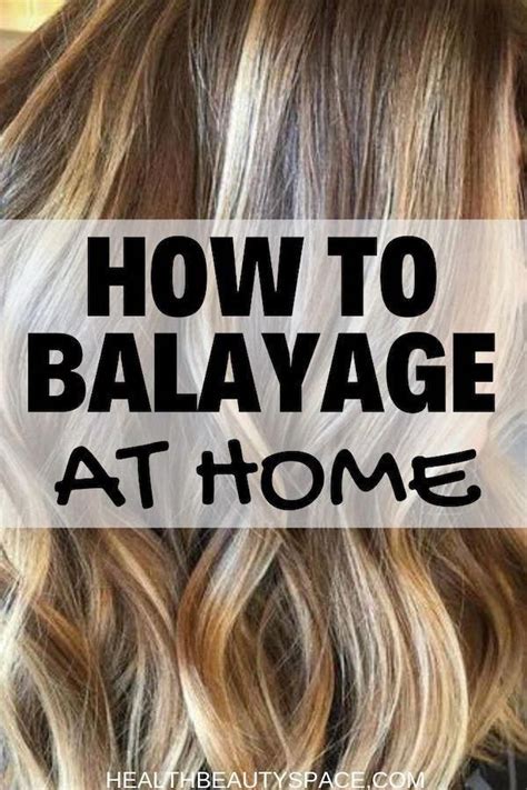 Learn how to do a wonderful balayage yourself at home # ...