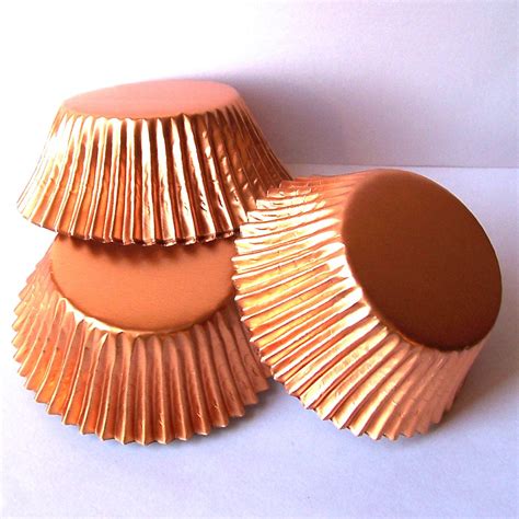 Color Cobre - Copper!!! foil cupcake liners | Copper wedding cake ...