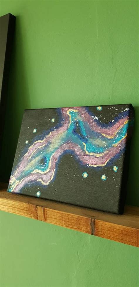 Galaxy Paintings With Purple Pink and Blue - Etsy