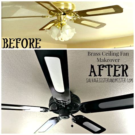 Brass Ceiling Fan Makeover | Ventiladores de techo pintados, Ventiladores de techo, Ventiladores ...