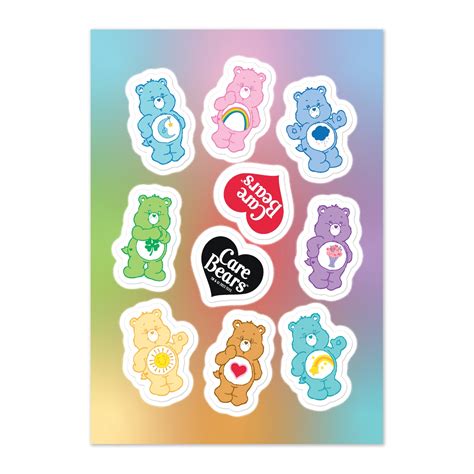 Care Bears Sticker Sheet – Care Bears Shop