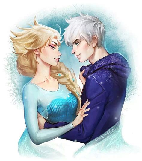 Elsa and Jack Frost Jack Frost E Elsa, Jack And Elsa, Jake Frost, Arte Disney, Disney Art ...