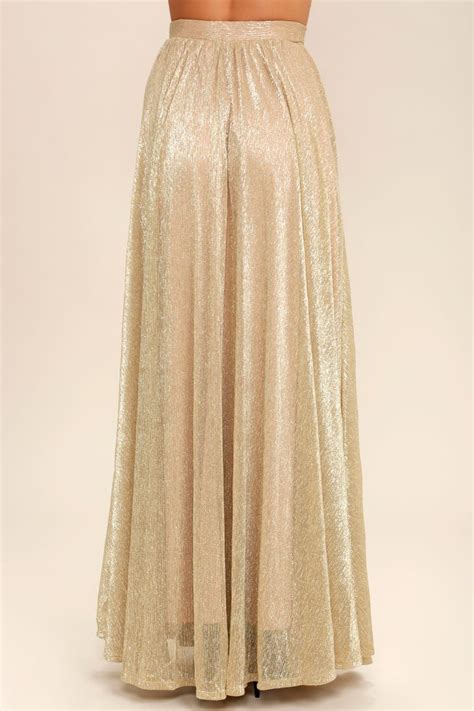 Jovial Occasion Gold Maxi Skirt | Skirts, Full maxi skirt, Maxi skirt