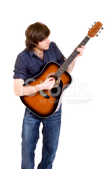 Man Playing His Acoustic Guitar Stock Photo | Royalty-Free | FreeImages