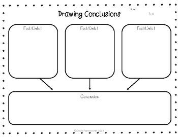 Drawing Conclusions Graphic Organizer by Emily Farnsworth | TpT