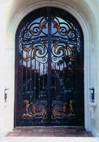 Custom Wrought Iron Entry Door with Bronze Leafs included | Flickr