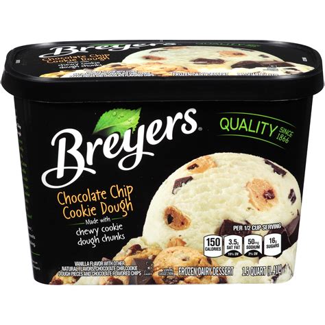 breyers peach ice cream nutrition