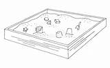 Sandbox Coloring Pages Sketch Page sketch template