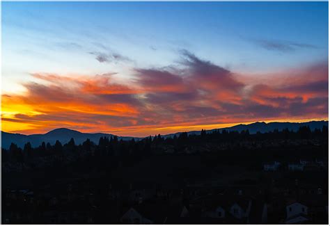 Winter Solstice sunset over San Ramon* – Dancing to the Words