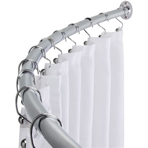 TAYMOR ADJUSTABLE CURVED SHOWER CURTAIN ROD - Dynasty Bathrooms