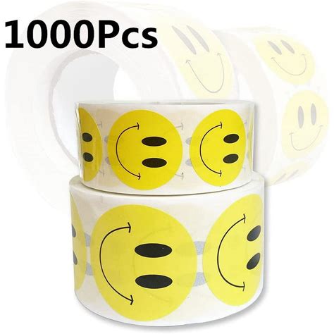 HEJULIK Novelty Pack of 1000 Cute Smiley Face Stickers for Teacher ...