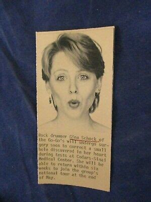 Vintage Gina Schock Go-Go's Rock drummer heart update Wire Press Photo | eBay