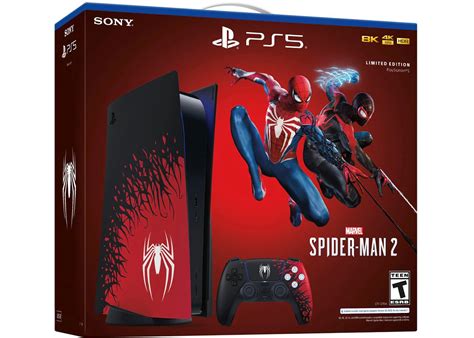 Sony PlayStation 5 PS5 Blu-ray Edition Marvel Spider-Man 2 Console ...