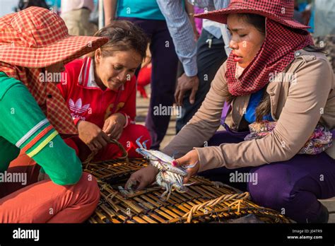 Crab market, Kep, Cambodia, Asia Stock Photo - Alamy