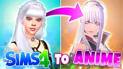 I turned my SIMS into ANIME CHARACTERS 🤯 - YouTube