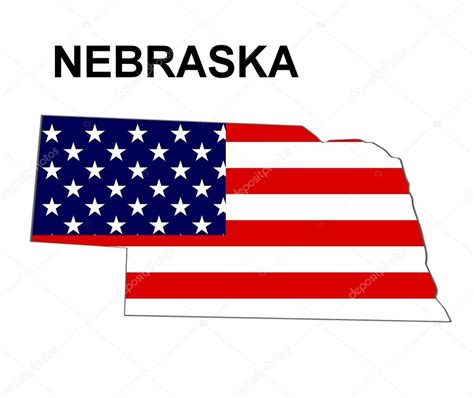 USA State Map Nebraska — Stock Photo © pdesign #1768790