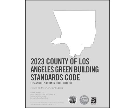 Buy 2023 County of Los Angeles Green Building Standard Code - Amendments only | Buildersbook.com