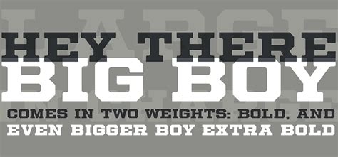 Big Boy by TypeDrift on Dribbble