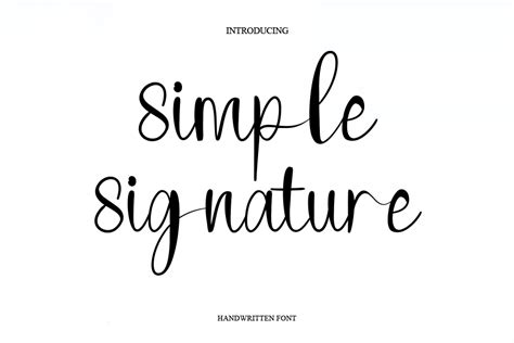 Simple Signature Font by HENGKIPRAMUDI · Creative Fabrica