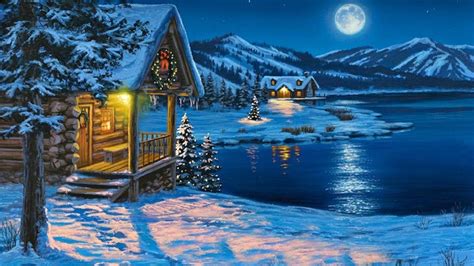 Christmas Cabin Wallpapers - Top Free Christmas Cabin Backgrounds ...