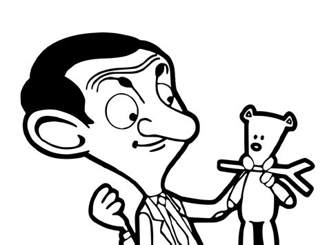 Mr. Bean Coloring Pages - Coloring Pages For Kids And Adults | Cartoon ...