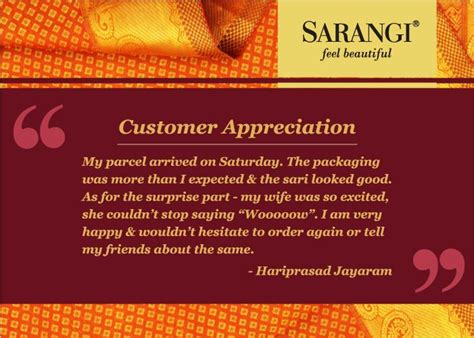 Happy to share some of the customer appreciation messages we have received. Thank you Haripras ...