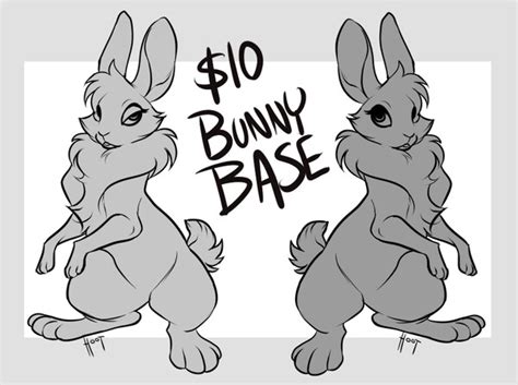 Rabbit Fursona Base ~ Rabbit Ears Drawing At Paintingvalley.com ...