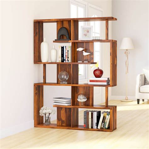 Fairfield Modern Geometric Bookcase For Home and Office