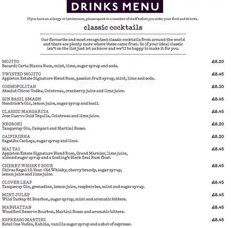 Pitcher & Piano Menu, Menu for Pitcher & Piano, Richmond Upon Thames, London - Zomato UK