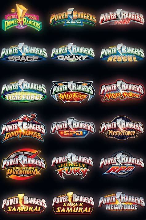 All Power Rangers TV Seasons