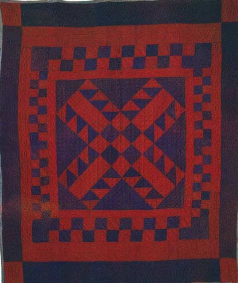 Amish Quilts Indiana | Unnamed Pattern Crib Quilt, 1880. Amish ...