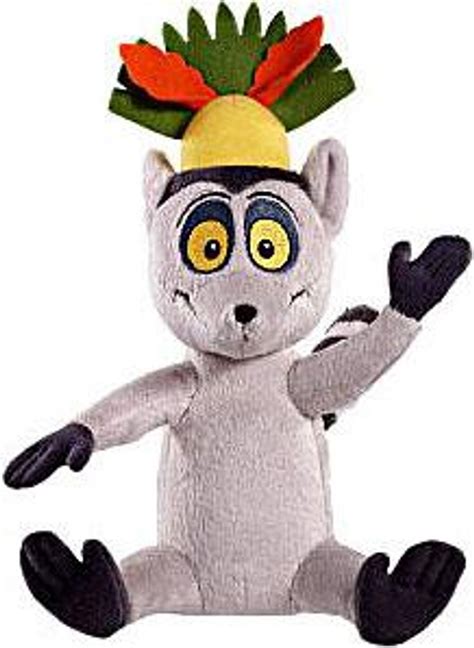 World of Madagascar Zooster Pal King Julien 8 Plush Mattel Toys - ToyWiz