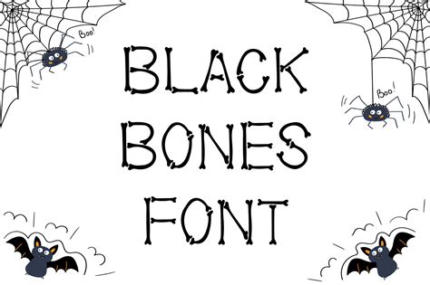 Black Bones Halloween Font on Behance