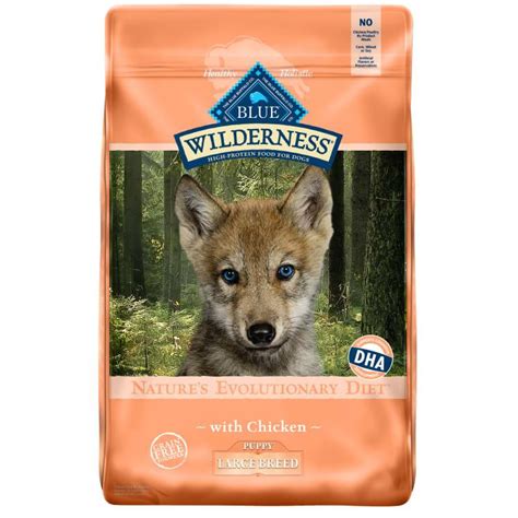 Blue Buffalo BLUE Wilderness Large Breed Grain-Free Chicken Dry Puppy Food by Blue Buffalo at ...