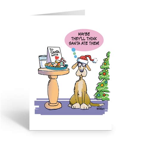 Dog Christmas Card - Funny